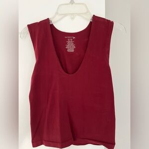 Free People Deep Red Tank Top